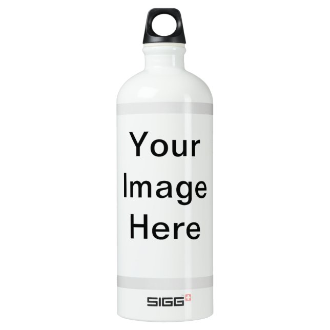 "Addieren Sie Ihr Bild" Arts4Charity Wasserflasche (Vorderseite)