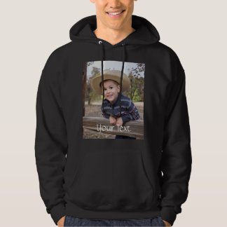 Addieren Sie Ihr eigenes Foto und Text Hoodie
