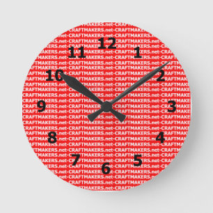 Addieren Sie Ihr Geschäfts-Logo Runde Wanduhr