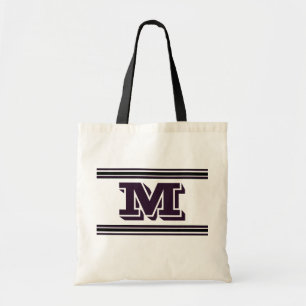 Addieren Sie Ihr Initialen-Monogramm Tragetasche