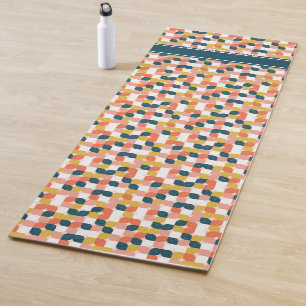 Addieren Sie Ihr Namens  Bauhaus-Retro Yogamatte