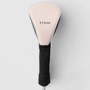 Addieren Sie Ihr Namens  erröten Rosa Golf Headcover