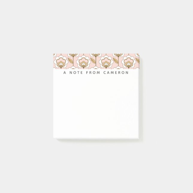 Addieren Sie Ihr Namens| Mitte- des Post-it Klebezettel (Vorderseite)