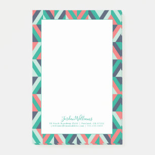 Addieren Sie Ihr Namens Mitte- des Post-it Klebezettel