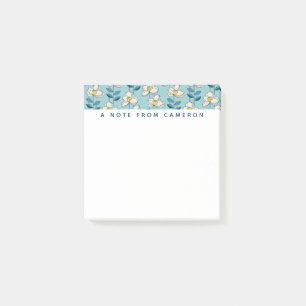 Addieren Sie Ihr Namens  Mitte- des Post-it Klebezettel