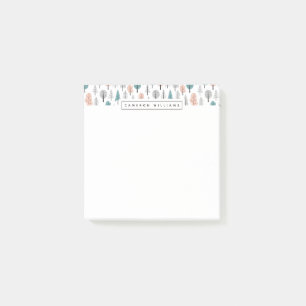 Addieren Sie Ihr Namens niedliches Post-it Klebezettel