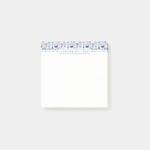 Addieren Sie Ihr Namens Post-it Klebezettel