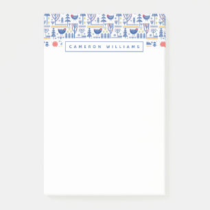 Addieren Sie Ihr Namens Post-it Klebezettel