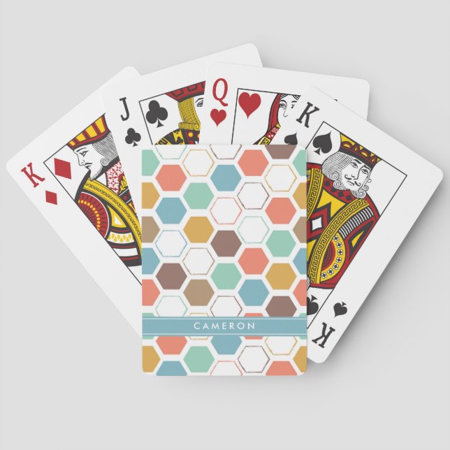 Addieren Sie Ihr Namens| Spielkarten (Rückseite)