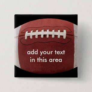 Addieren Sie Ihr Text Fußball-Knopf-Button Button
