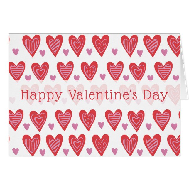 Addieren Sie Ihr Valentinsgruß-Chic-Muster des (Vorderseite (Horizontal))