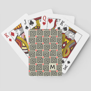 Addieren Sie Ihre Anfangs geometrischen Linien Spielkarten