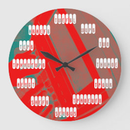 Addieren Sie Ihre eigene Große Wanduhr