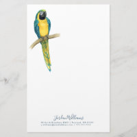 Addieren Sie Ihren Namens| aquamarinen Macaw