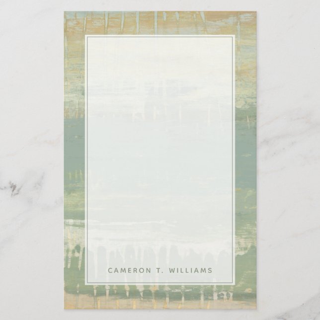 Addieren Sie Ihren Namens| gedämpften Horizont Briefpapier (Vorderseite)