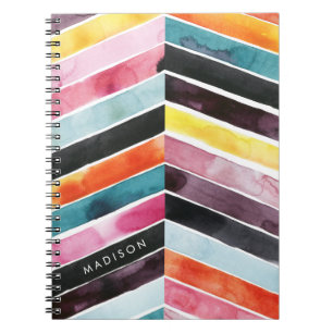 Addieren Sie Ihren Namens klaren Watercolor Notizblock