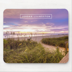 Addieren Sie Ihren Namens Neapel Strand Florida Mousepad