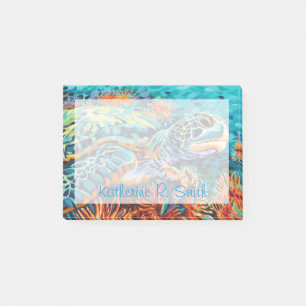 Addieren Sie Ihren Namens Seeschatz I Post-it Klebezettel