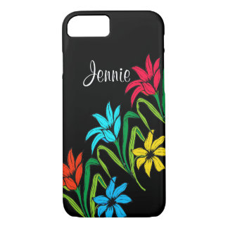 Addieren Sie Ihren Namensblumentelefon-Kasten iPhone 8/7 Hülle