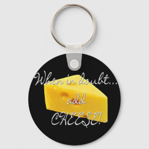 Addieren Sie Käse-Schlüsselanhänger Schlüsselanhänger