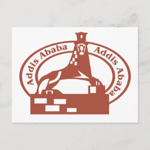 Addis Ababa Briefmarke Postkarte