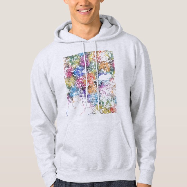 Addis Ababa Ethiopia City Map Hoodie (Vorderseite)