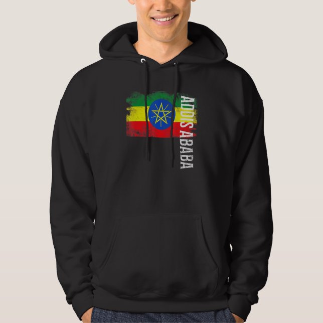 Addis Abeba Äthiopien Flag für Äthiopier Männer Fr Hoodie (Vorderseite)