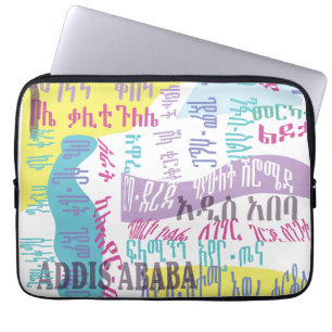 Addis Abeba Sefer Laptopschutzhülle
