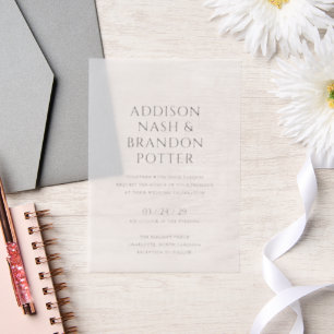 Addison Black and White Classic Elegante Hochzeit