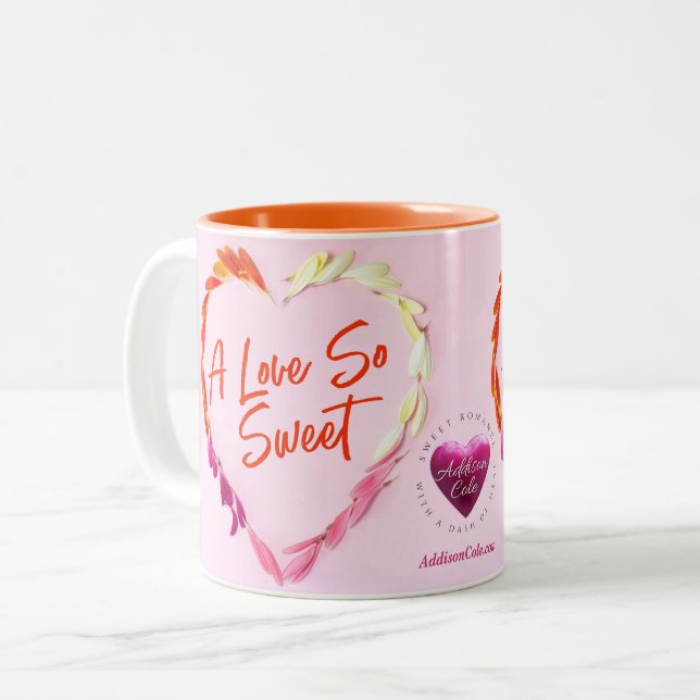 Addison Cole, A Love So Sweet Mug - rose/orange (Devant gauche)
