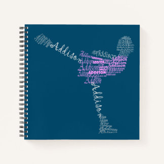 Addison Ice Skater Abbildung Skater Notizbuch