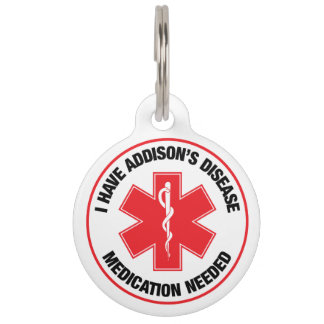 Addison-Krankheit Medizinischer Alarm Halsband - Haustiermarke