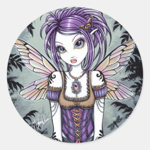 "Addison" Misty Dragonfly Fairy Stickers