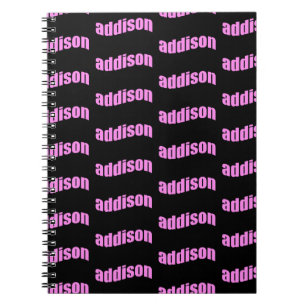 Addison Name für Addison Notizblock