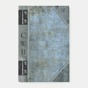 Addison Scout Altes Buch Cool Monogramm Post-it Klebezettel