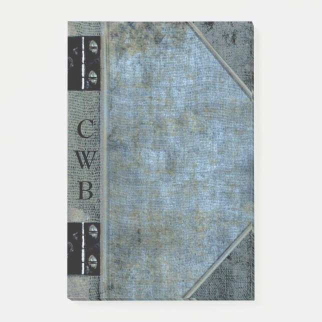 Addison Scout Old Book Cool Monogram Post-it Klebezettel (Vorderseite)