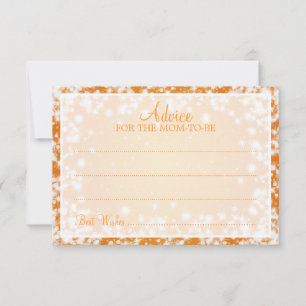 Addon Card Kinderdusche Winter Sparkle Orange Hinweiskarte