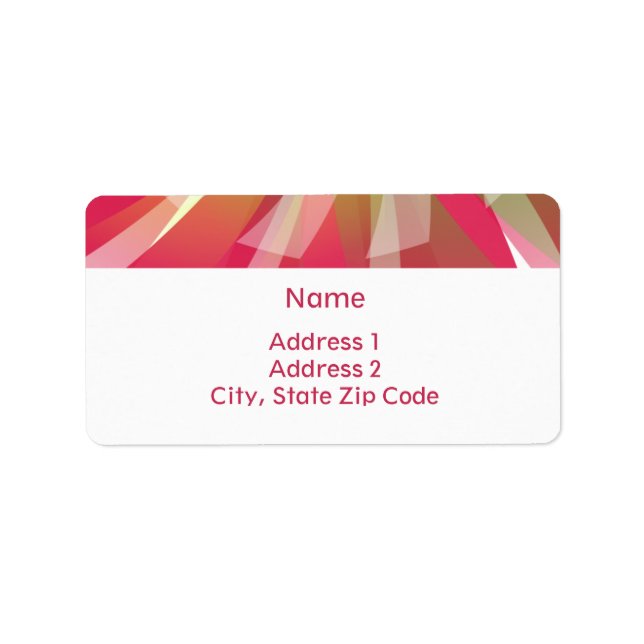 Address Labels - Abstract Adressaufkleber (Vorne)