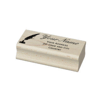 Address Rubber Briefmarke - Vintage Qualität Gummistempel
