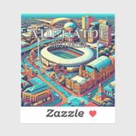 Adelaide Australia 3 Inch Vinyl Sticker