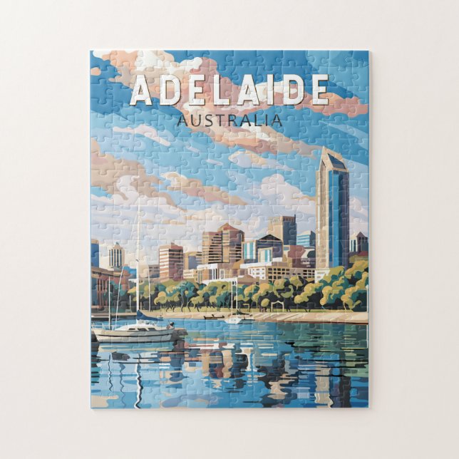Adelaide Australia Reisen Art Vintag (Vertikal)