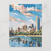 Adelaide Australia Reisen Art Vintag