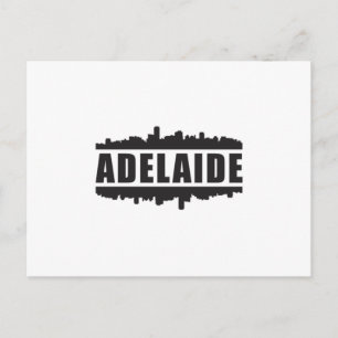 Adelaide Australia Skyline Cityscape Funny Gift Postkarte