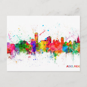 Adelaide Australia Skyline Postkarte