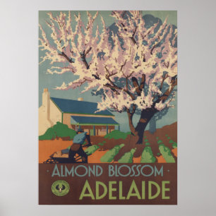 Adelaide, Australien Vintage-Reiseposter Poster