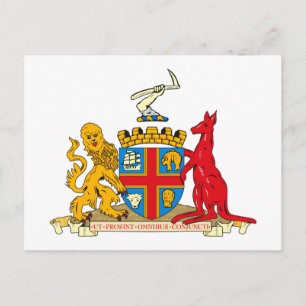 Adelaide Coat of Arms Postcard Postkarte