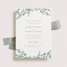 Adelaide Elegant Watercolor Eukalyptus Wedding