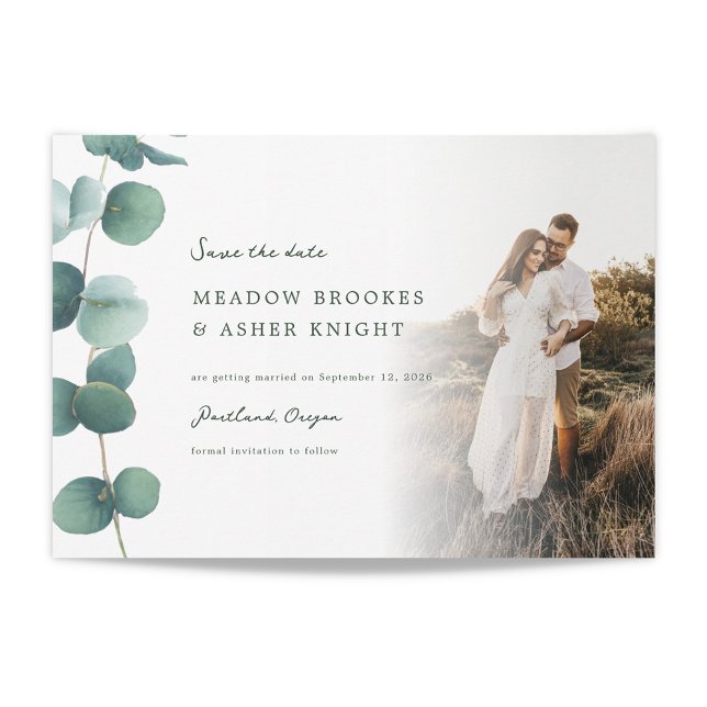 Adelaide Eukalyptus Wedding Save the Date (Von Creator hochgeladen)