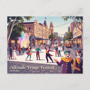Adelaide Fringe Festival Australien Postkarte