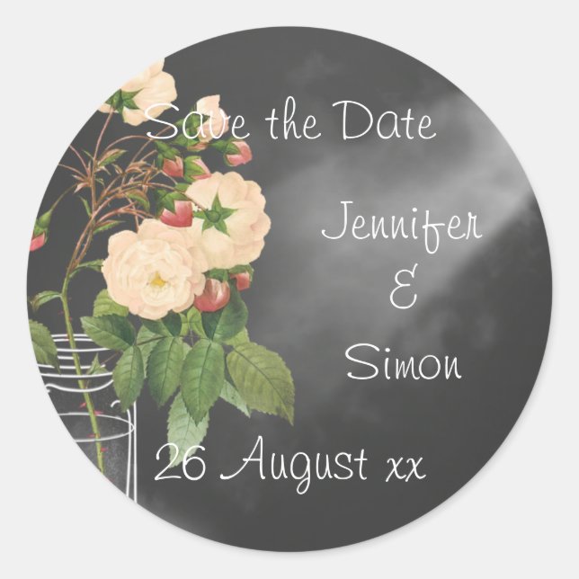 Adelaide-Rose Runder Aufkleber (Vorderseite)